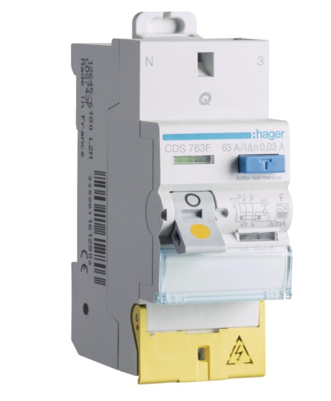 INTER DIFF 2P 63A 30MA TYPE F BORNES DECALEES SANVIS