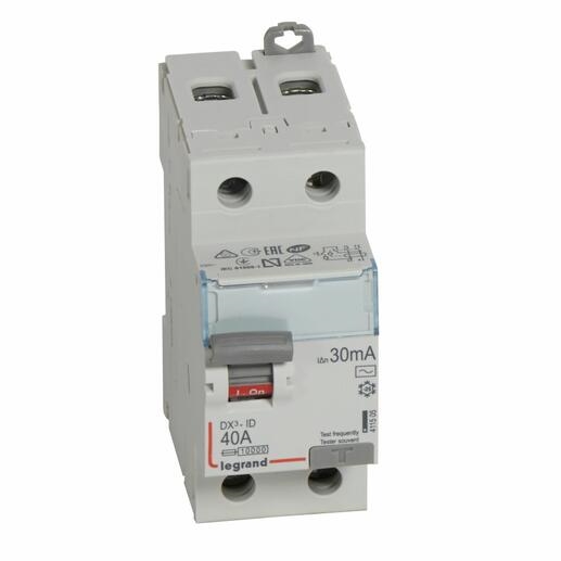DX3 INTER DIFFERENTIEL 2P 40A AC 30MA