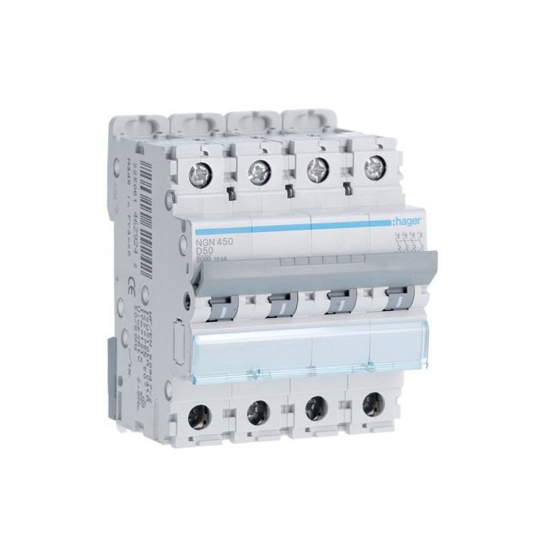 DISJONCTEUR 10KA COURBE D 4PP TETRAPOLAIRE 40A