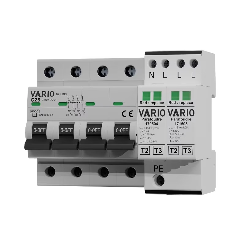 PARAF MOD AVEC DEC. ASSOC 4P COMPACT, ISCCR 6KA UC 275V IMAX 40KA SANS TS