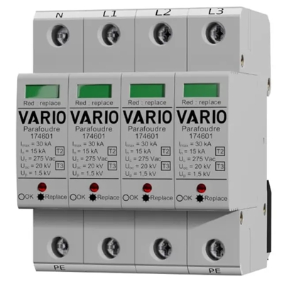 PARAFOUDRE MODULAIRE DÉBROCHABLE FUSIBLE INTÉGRÉ