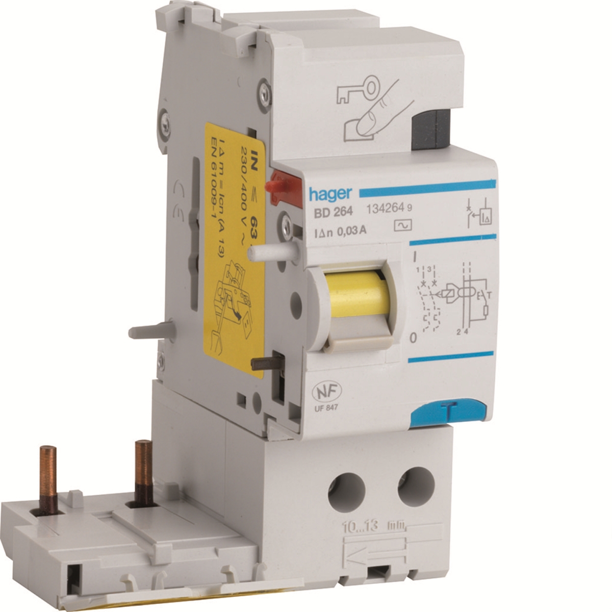BLOC DIFFERENTIEL 2P 63A 30MA TYPE AC
