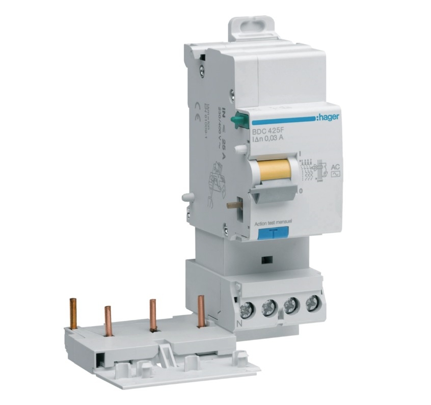 BLOC DIFFERENTIEL 3P+N 25A 30MA TYPE AC