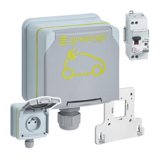 PRET A POSER GREEN UP ACCESS PRISE GREEN UP IP66 + DISJONCTEUR DIFFERENTIEL