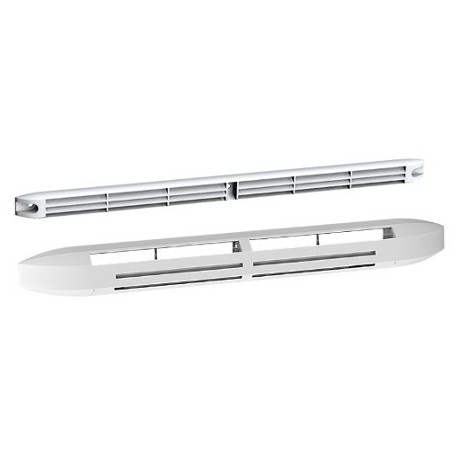 ENTREE D'AIR HYGRO COMPACTE 5/45 + GRILLE FAÇADE ATTENUATION