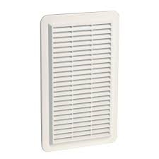 GRILLE VENTILATION.EN APPLIQUE VERTICALE BLANCHE