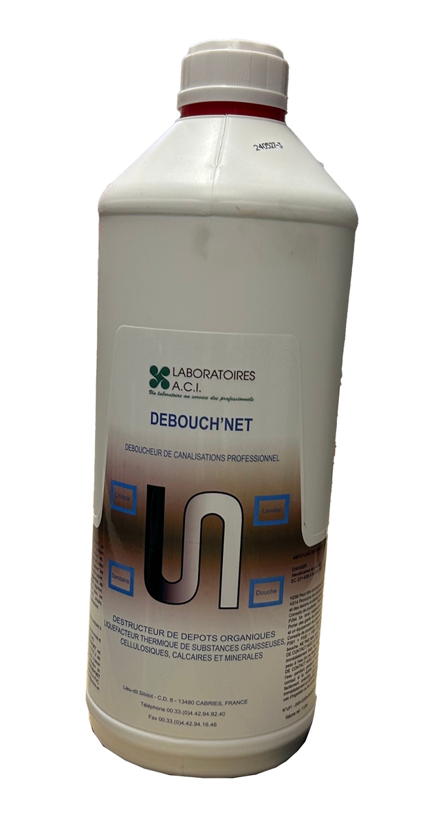 DEBOUCHEUR ACIDE PROFESSIONNEL DEBOUCH'NET 1L