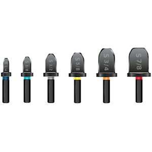 COFFRET 6 TETES EMBOITURE FEMELLE 1/4 3/8 1/2 5/8 3/4 7/8