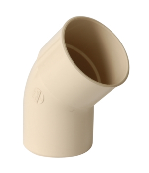 COUDE PLUVIAL Ø50MM 45° M/F PVC SABLE