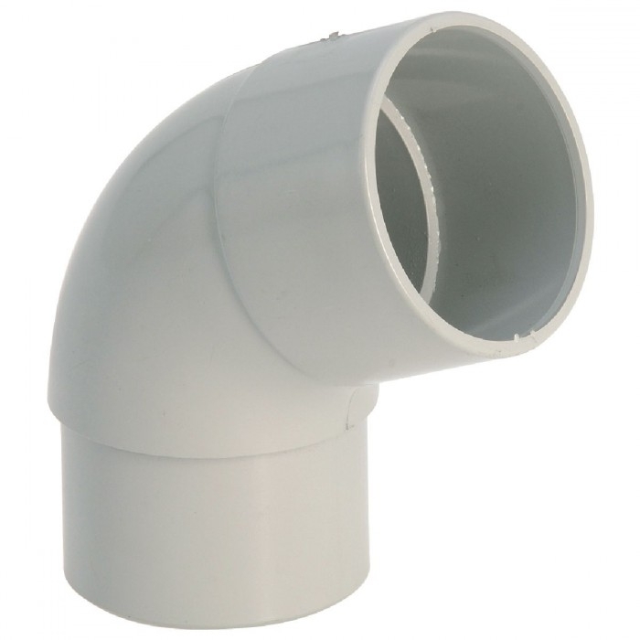 COUDE PLUVIAL Ø80MM 45° M/F PVC GRIS