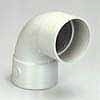 COUDE PLUVIAL Ø80MM 67° M/F PVC GRIS