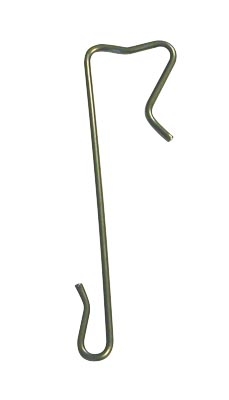 CROCHET ARDOISE INOX 17% FIL DE 3MM DROIT À AGRAFE