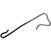 CROCHET ARDOISE INOX 17% FIL DE 3MM CROSSINUS À AGRAFE