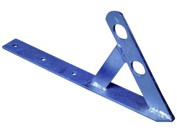 PARE NEIGE PLAT HT 200MM PASSE TUBE 20X27 GALVA FEUILLARD 40X5MM