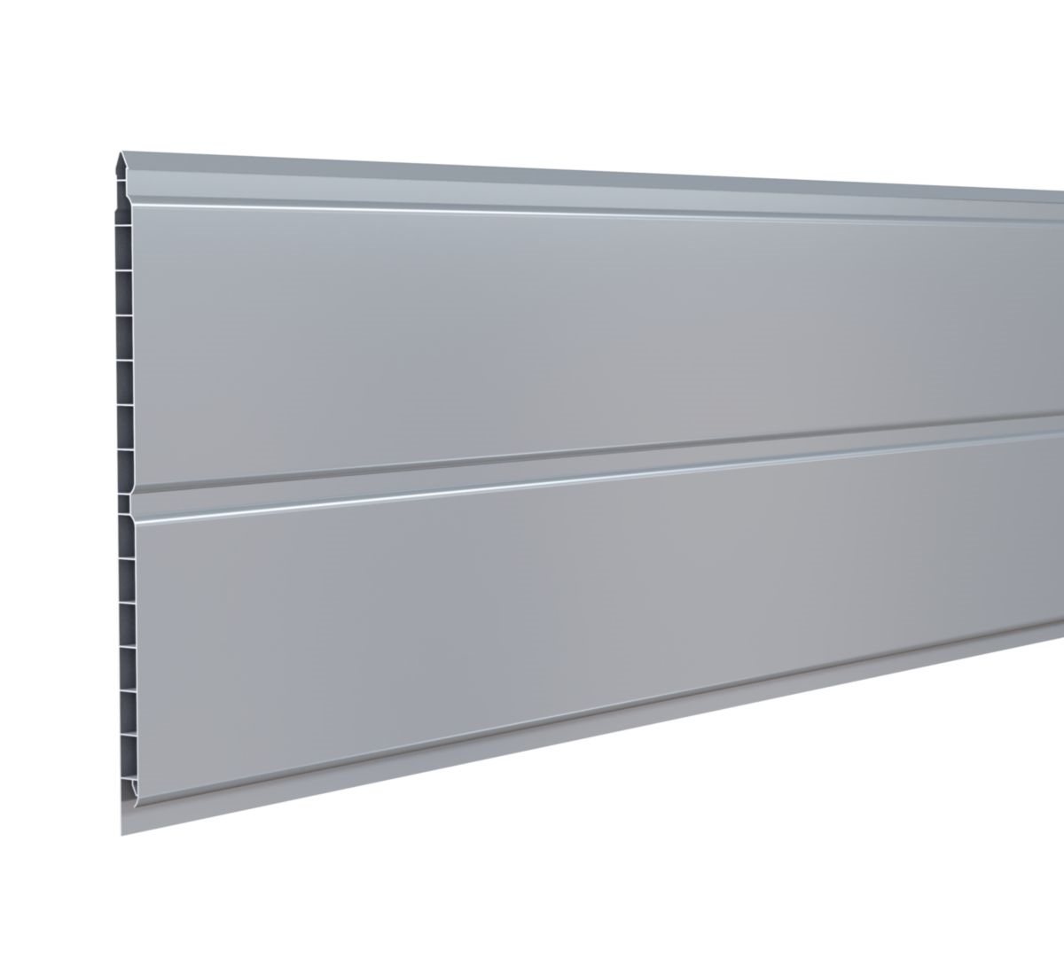 LAMBRIS PVC ALVEOLAIRE GRIS - 2 ONDES 250MM X 4ML