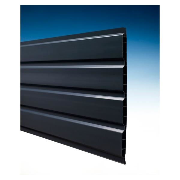 LAMBRIS PVC ALVEOLAIRE ANTHRA - 4 ONDES 0.25 X 4.00ML