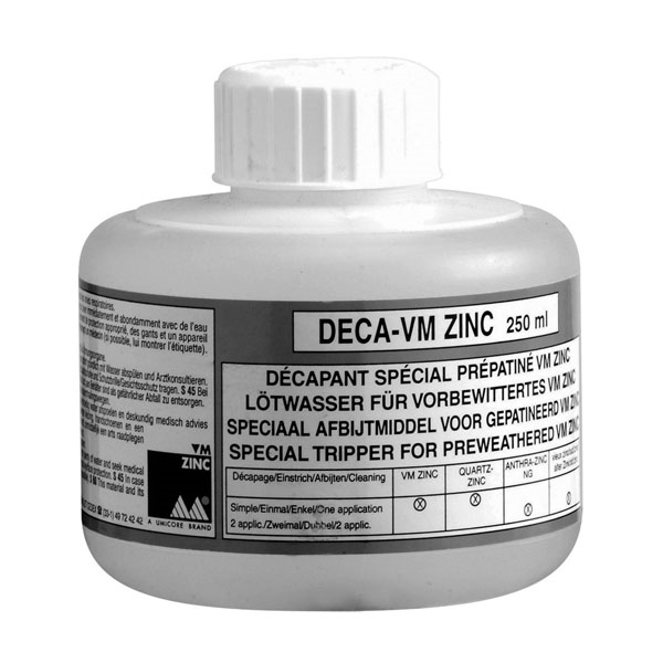 DÉCAPANT DÉCA-VM ZINC POUR ANTHRA-ZINC ET QUARTZ-ZINC