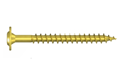 > VIS DE CHARPENTE TÊTE PLATE LARGE BI-CHROMATÉE Ø 8,0MM