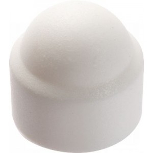 CACHE ECROU H BLANC POLYETHYLENE Ø12MM BTE 100