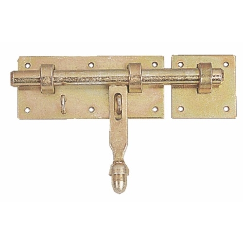 VERROU D'ÉCURIE OU DE BARRIÉRE À PORTE-CADENAS AVEC GÂCHE