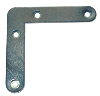 ÉQUERRE DE CADRE À PLAT ZINGUÉE BOUT ROND