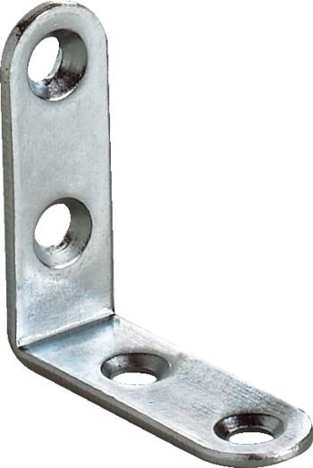 ÉQUERRE DE CHAISE ZINGUÉE BOUT ROND