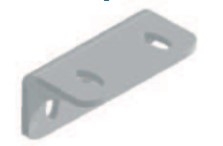 EQUERRE POLYAMIDE DOUBLE BLANCHE 24X24X316MM