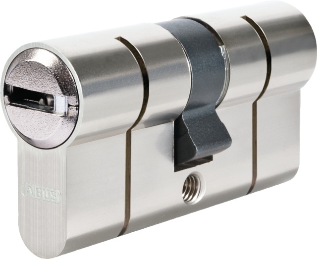 CYLINDRE EUROP. LAITON NICKEL P6P 30X30 - A BOUTON