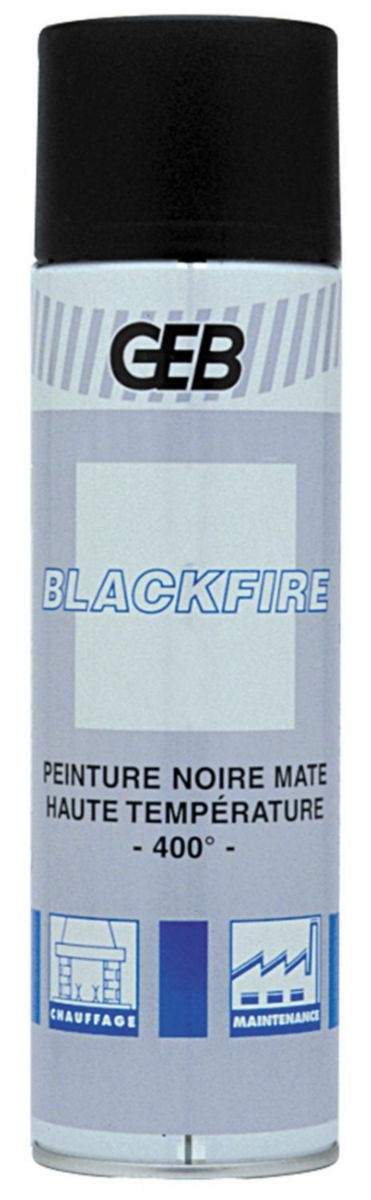BLACKFIRE AEROSOL 650 / 500 ML COULEUR NOIR