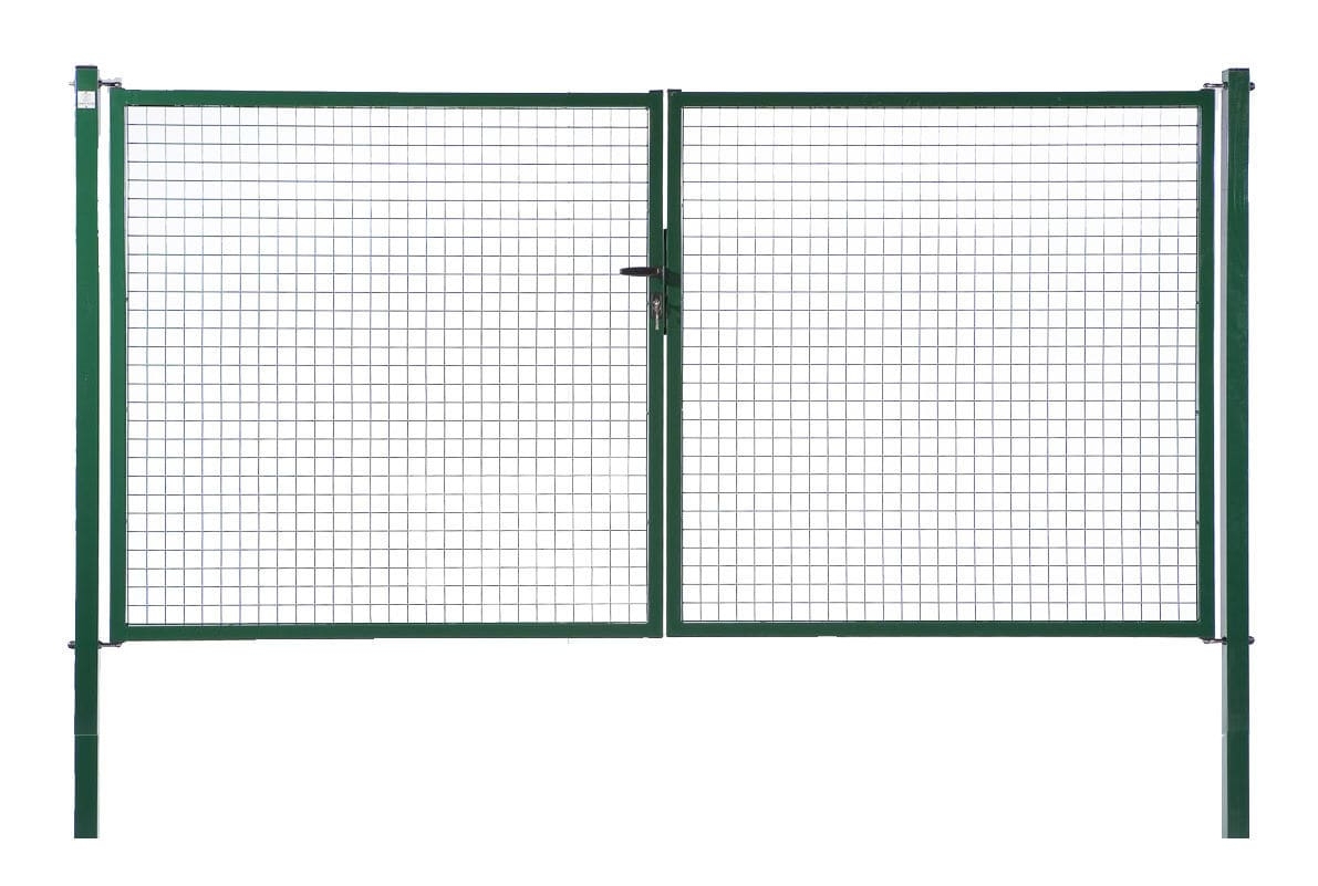 PORTAIL CLASSIC GRILLAGÉ PLASTIFIÉ VERT