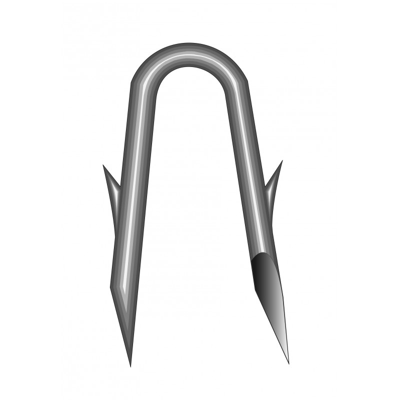 CRAMPILLON HARPON GALVANISÉ