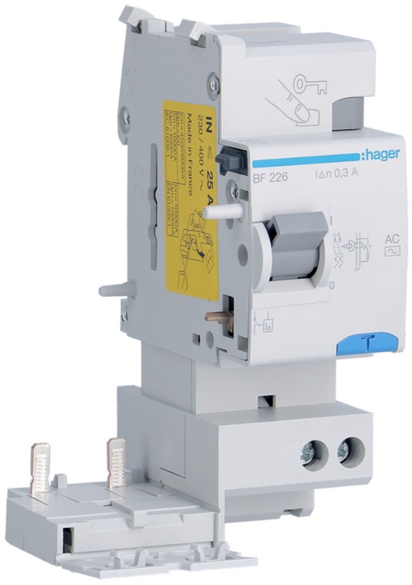 BLOC DIFFERENTIEL 2P 25A 300MA TYPE AC