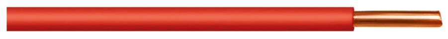 FIL RIGIDE SANS HALOGENE H07Z1-U Ø 1.5 ROUGE