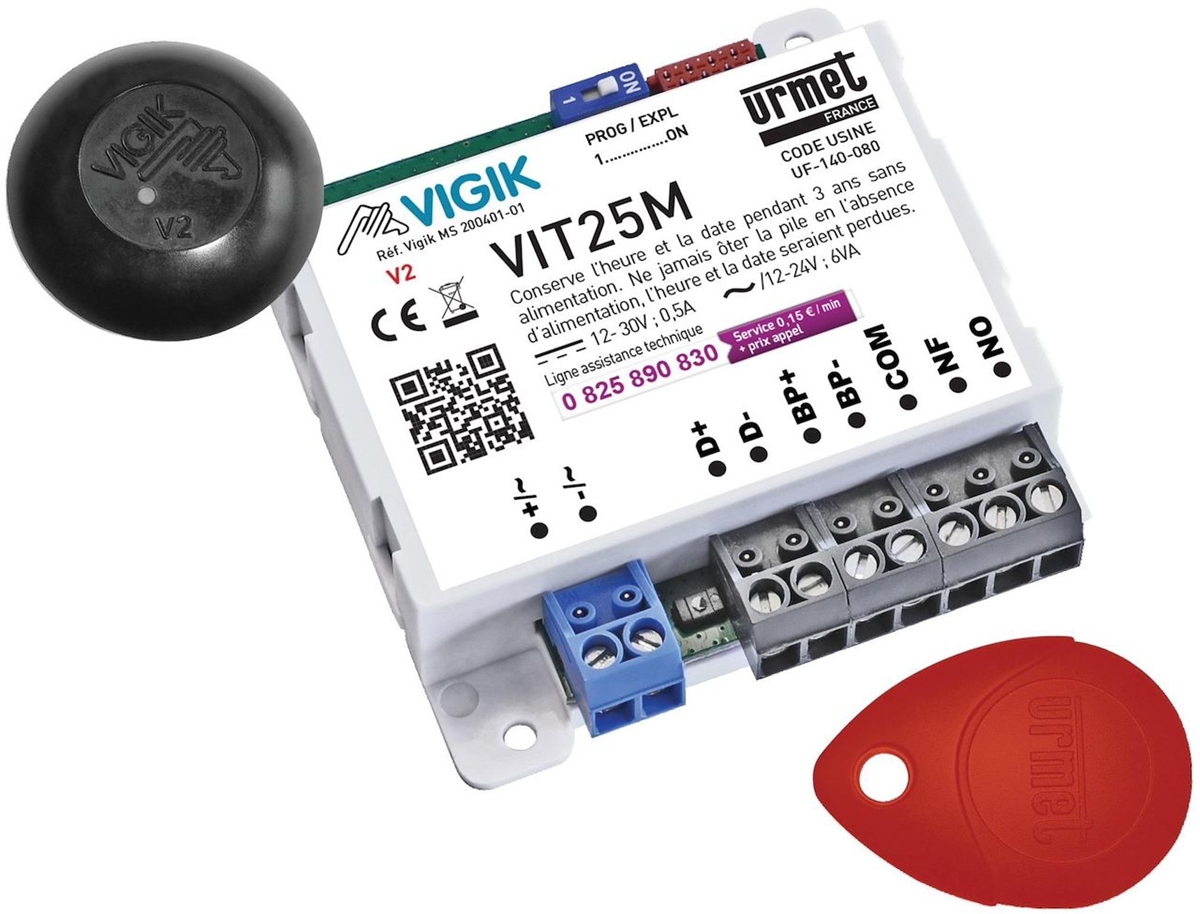 MICRO CENTRALE 1P VIGIK+T25M+CLE MAITRE