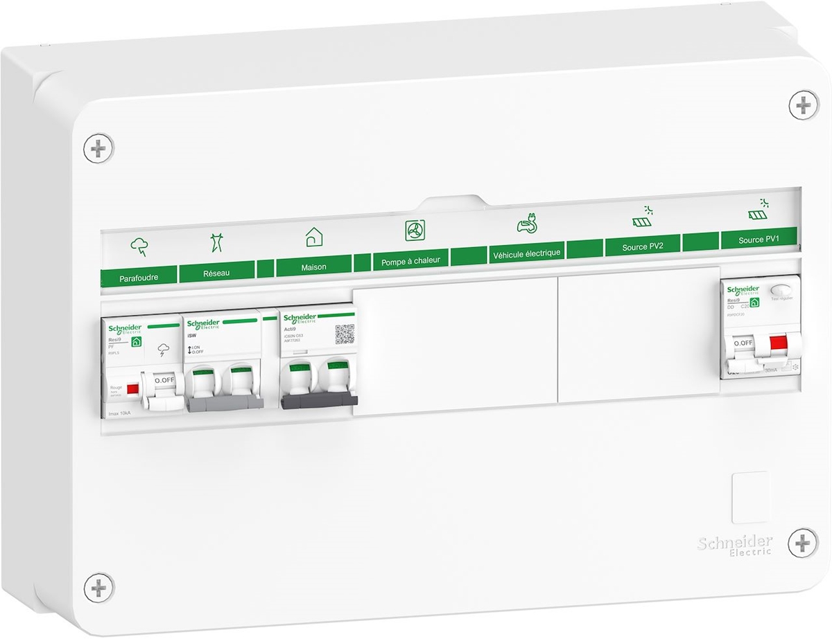 COFFRET PV AC - MONO 3 KWC - ONDULEUR CENTRALISE - 18MOD. 1 RANGEE