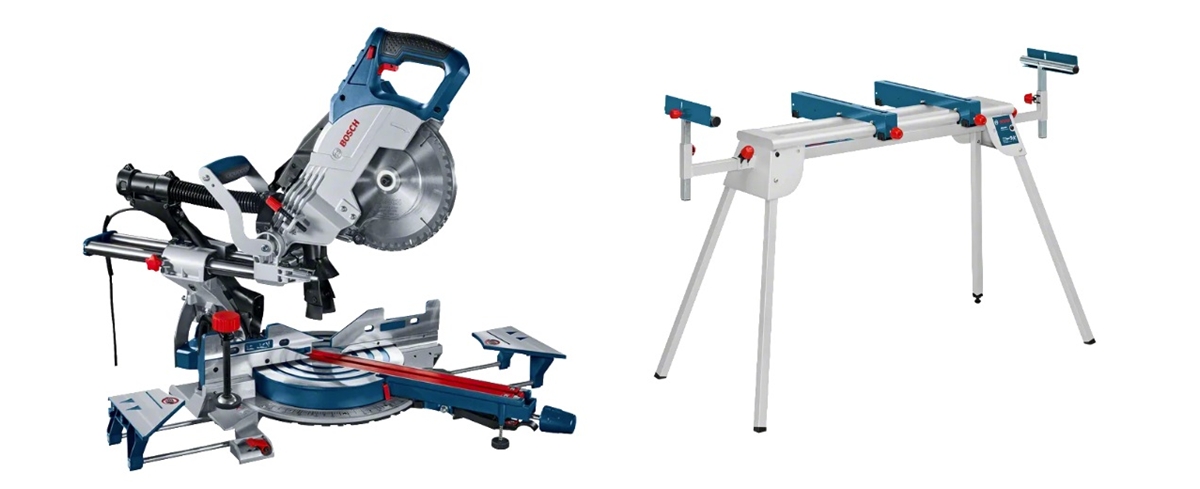 SCIE A ONGLET RADIALE 1600W GCM8SJL LAME CARBURE 216MM