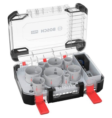 COFFRET SCIE TREPAN PROGRESSOR HSS METAL 11 PCES BOSCH