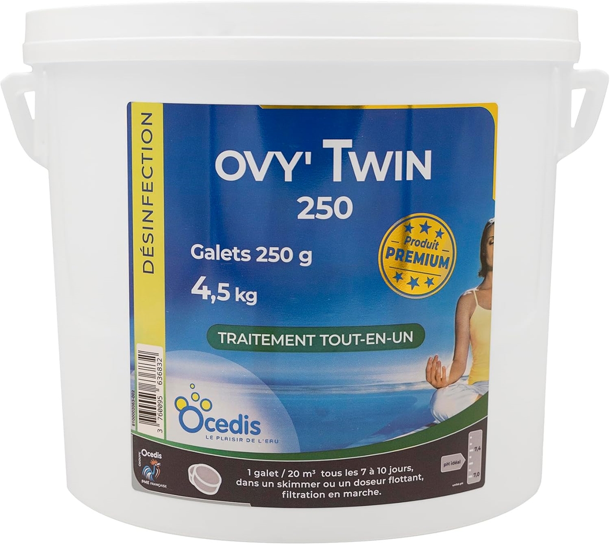OVY TWIN 250G DESINFECTANT MULTIACTION ENRICHI A L OXYGENE ACTIF