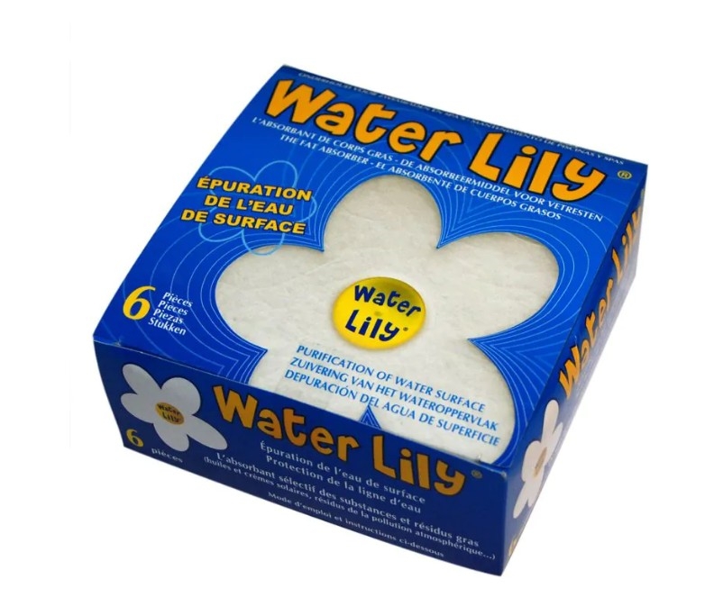 WATER LILY ABSORBE ET RETIENT LES SUBSTANCES GRASSES X6