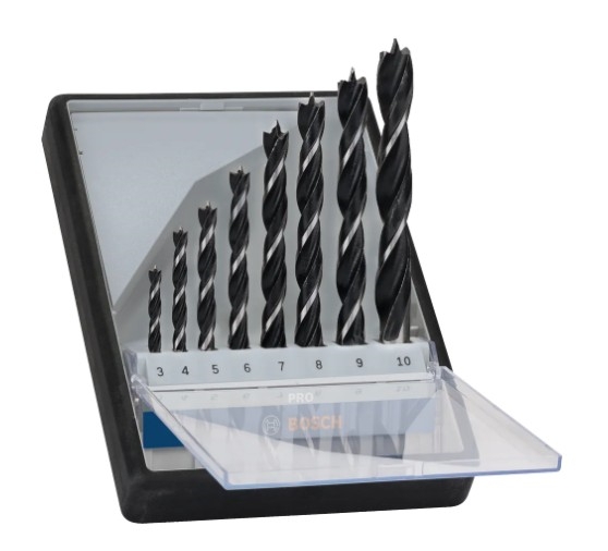 COFFRET DE 8 MECHES BOIS PRO