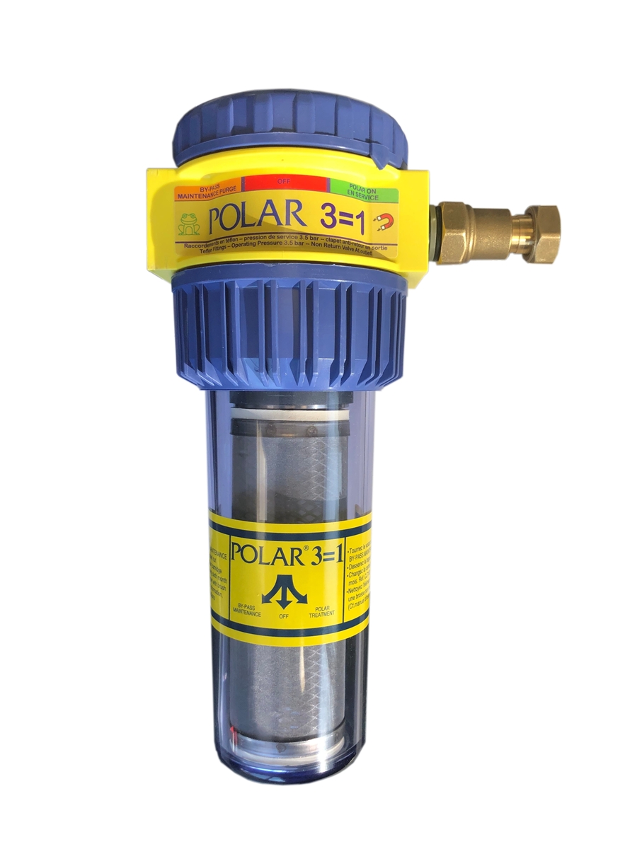 POLAR STATION MAGNETIQUE DOMESTIQUE 3/4 AVEC TAMIS INOX VANNE BY-PASS