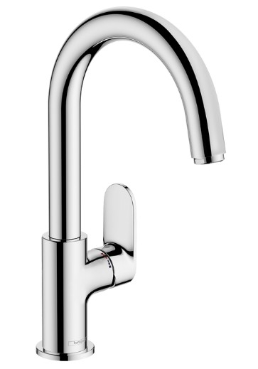 MITIGEUR LAVABO ZEBRIS 210 CHROME AVEC VIDAGE