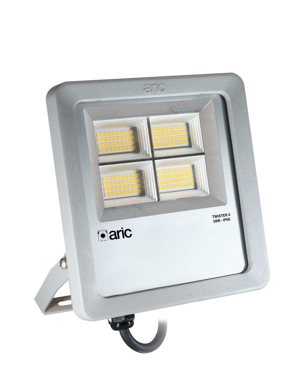 TWISTER 4 GRIS 38W 4000K IP66 IK08 6080LM 90° 50000H