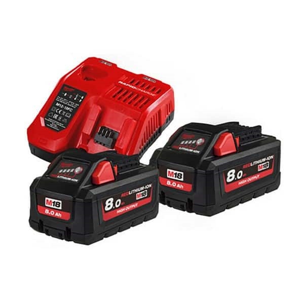 PACK 2 BATTERIES 18V 8.0AH + CHARGEUR M18NRJ502