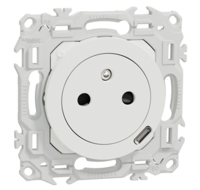 ODACE 2 - 2P+T USB-C ANTHRACITE  - S940042