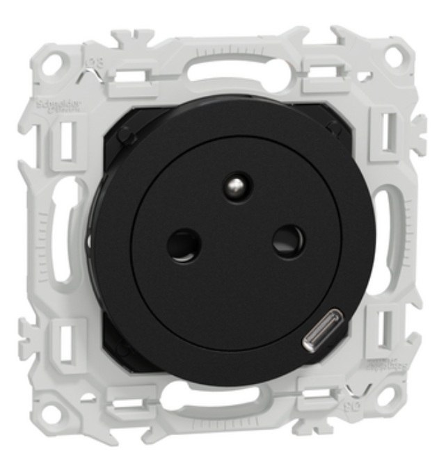 ODACE 2 - 2P+T USB-C ANTHRACITE - S940042