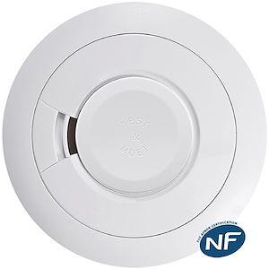 DETECTEUR DE FUMEE PILE REMPLACABLE AUTONOMIE 5 ANS