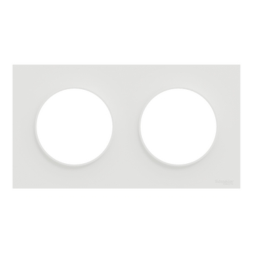 ODACE 2 - PLAQUE 09 2 POSTES BLANC