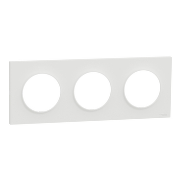 ODACE 2 - PLAQUE 09 3 POSTES BLANC