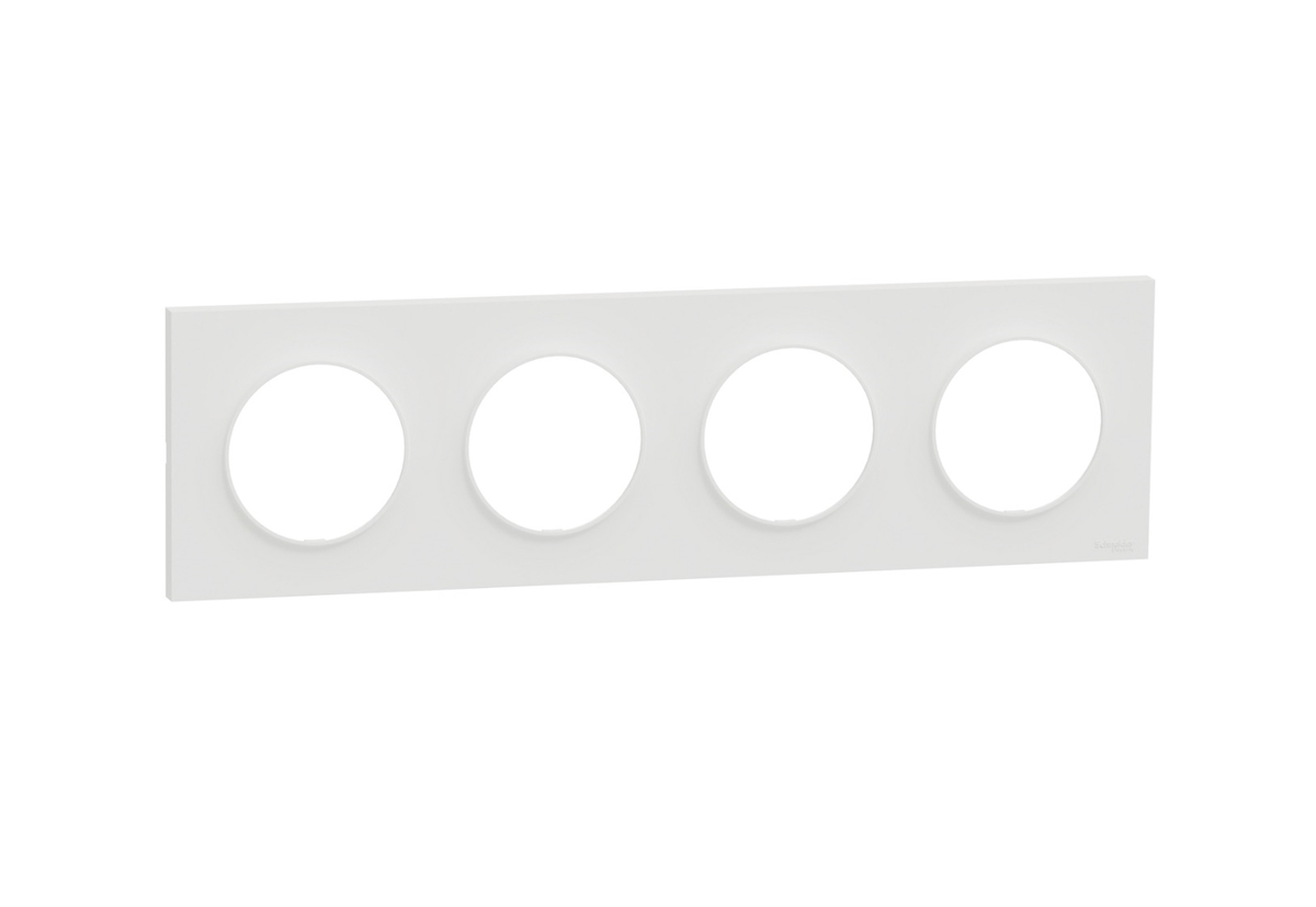 ODACE 2 - PLAQUE 09 4 POSTES BLANC